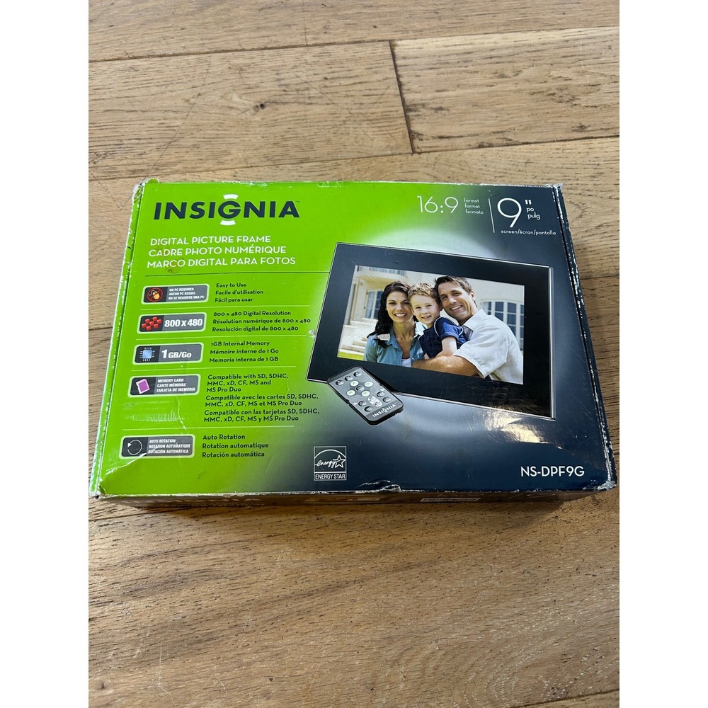 Insignia NS DPF9G 9 Inch Digital Picture‎ Frame 800x480 Resolution w/ Remote